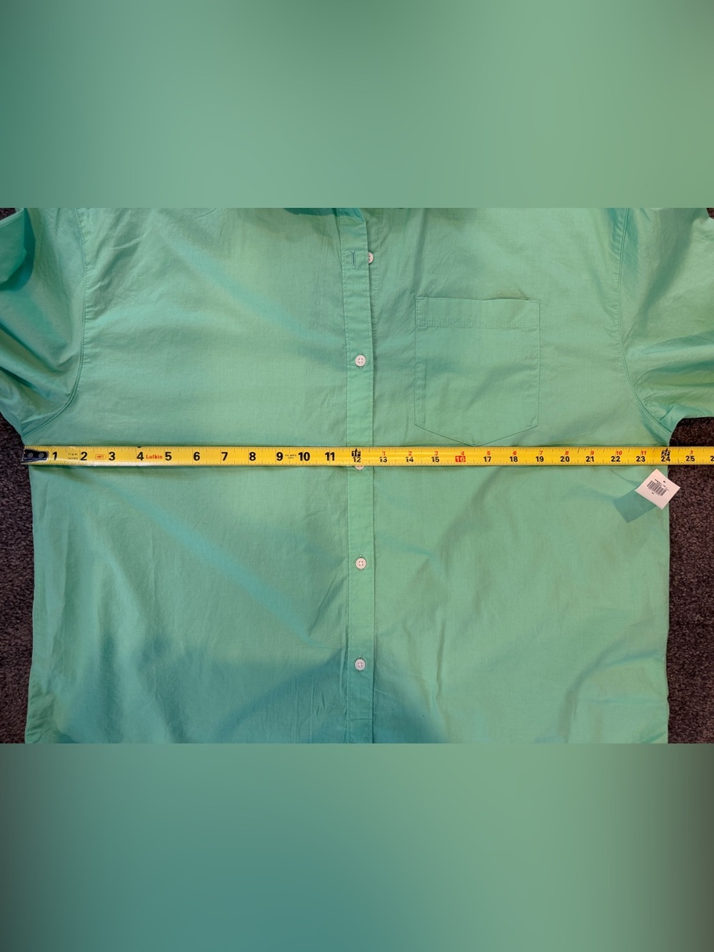 NWT Bright Mint boyfriend Button-Up Shirt - Picture 8 of 9
